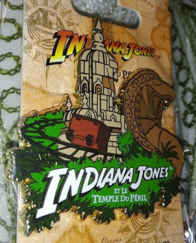 Indiana Jones Temple of Doom 2 Attraction Disney Land Paris Dlrp Dlp 2021 Pin