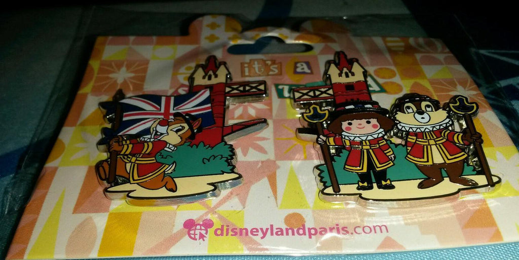 It's a Small World Attraction Series Chip Dale Disney Paris Dlrp Dlp 2021 2 Pins