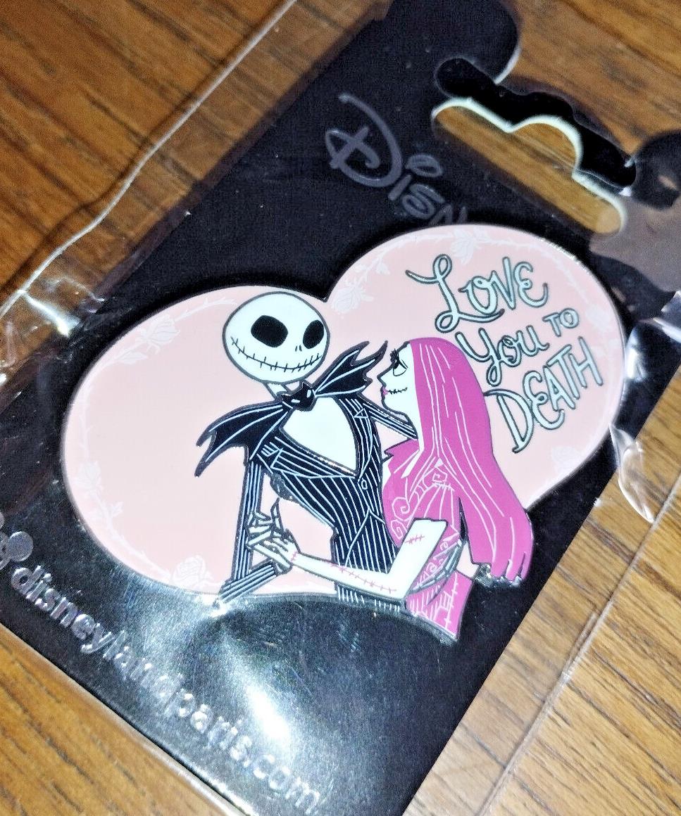 Jack Sally in Heart Valentine Disney Land Paris Dlp Dlrp 2023 Pin