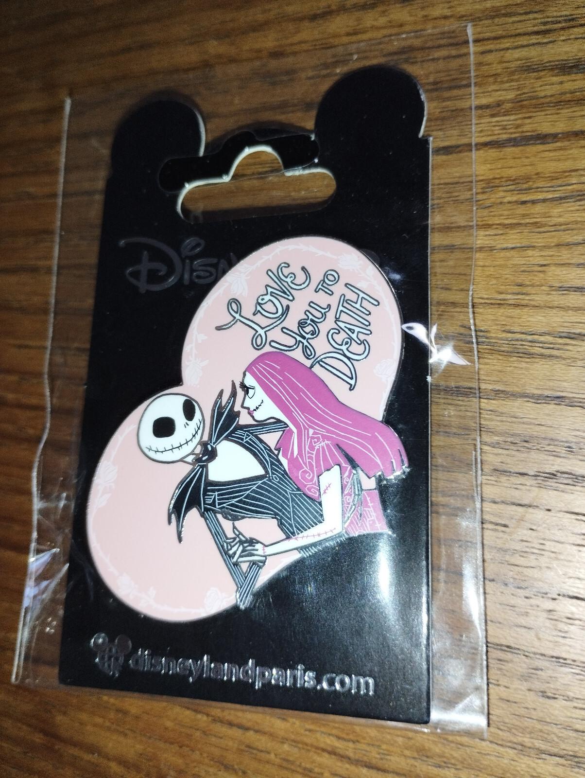 Jack Sally in Heart Valentine Disney Land Paris Dlp Dlrp 2023 Pin