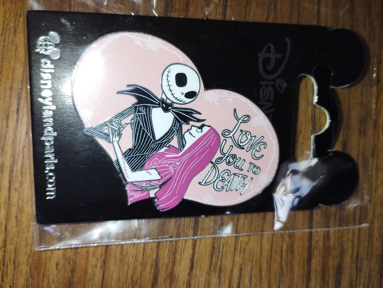 Jack Sally in Heart Valentine Disney Land Paris Dlp Dlrp 2023 Pin