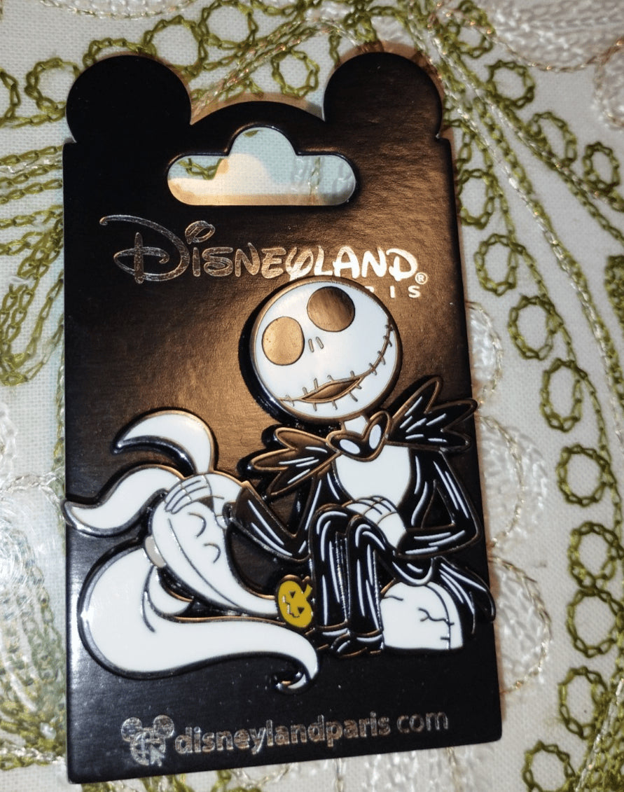 Jack Skeleton Zero Nightmare Before Christmas Petting Disney Paris Dlp 2023 Pin