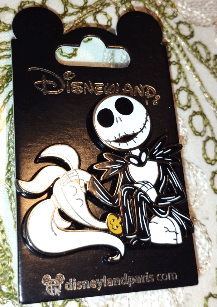 Jack Skeleton Zero Nightmare Before Christmas Petting Disney Paris Dlp 2023 Pin