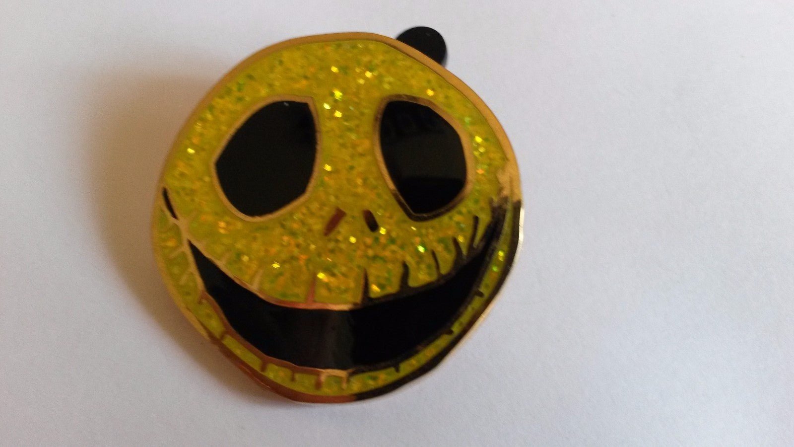 Jack Skellington Head Happy Yellow Nightmare christmas Disney Paris Dlp Dlrp pin