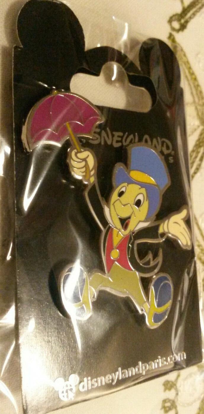 Jiminy Cricket Umbrella (Pinocchio) Disney Land Paris Dlrp Dlp August 2019 pin