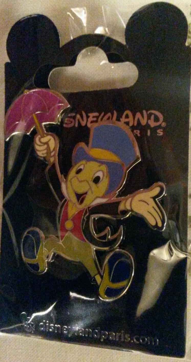 Jiminy Cricket Umbrella (Pinocchio) Disney Land Paris Dlrp Dlp August 2019 pin