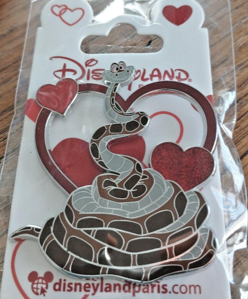 Kaa snake in Heart Valentine Series Disney Land Paris Dlp Dlrp 2023 Glitter Pin