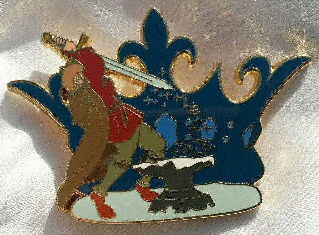 King Arthur Sword in a Stone LE60 Pin fairy - tale - pins Pin