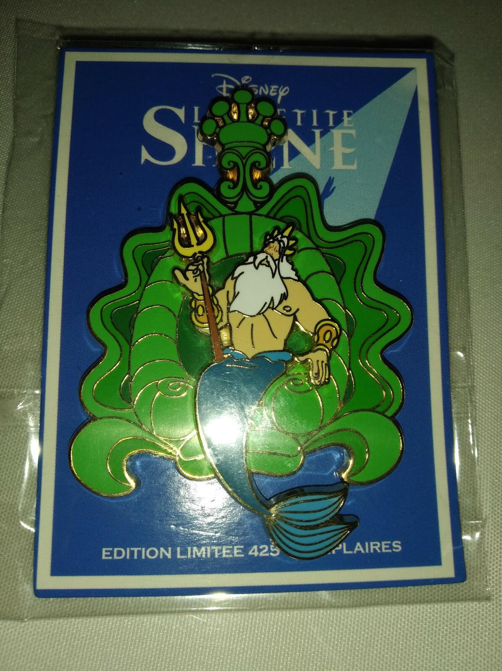 King Triton La Petite Sirene Mermaid Disney Land Paris LE 425 Dlrp Dlp 2021 Pin