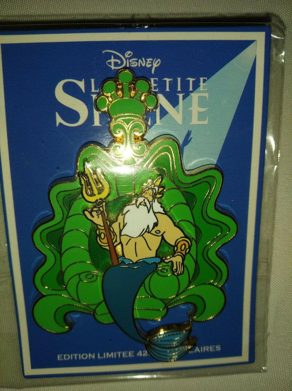 King Triton La Petite Sirene Mermaid Disney Land Paris LE 425 Dlrp Dlp 2021 Pin