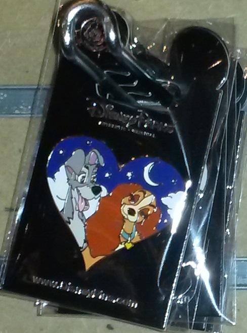 Lady and the Tramp in starry Heart Disney Land Paris Dlrp Dlp Pin