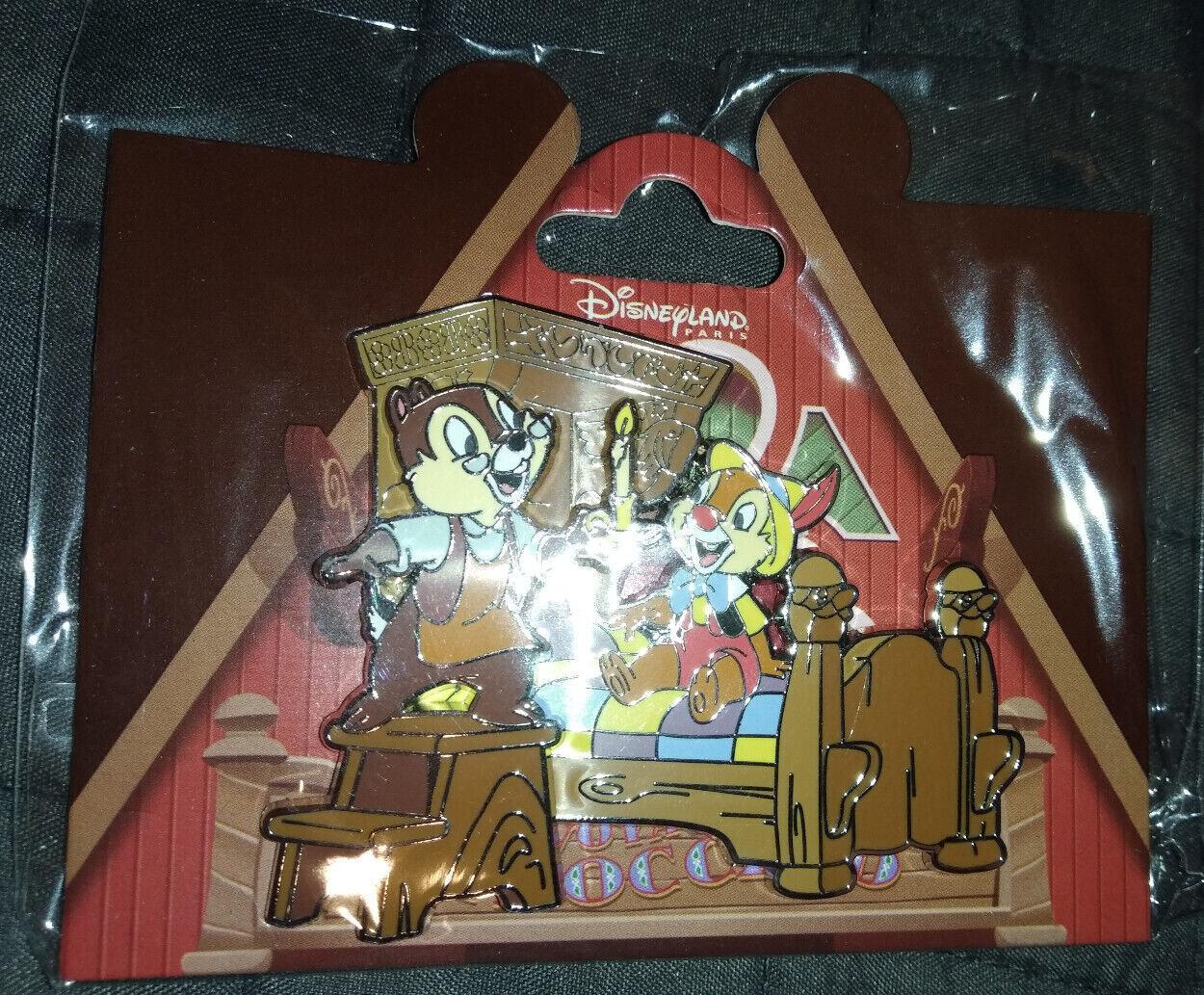 Le Voyage De Pinocchio Attraction Chip Geppetto Dale Disney Paris Dlp 2022 Pin