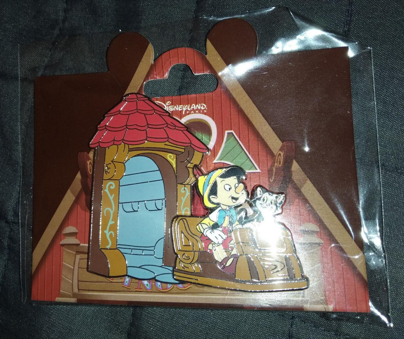 Le Voyage De Pinocchio Attraction Pino Figaro in Wagon Disney Paris Dlp 2022 Pin