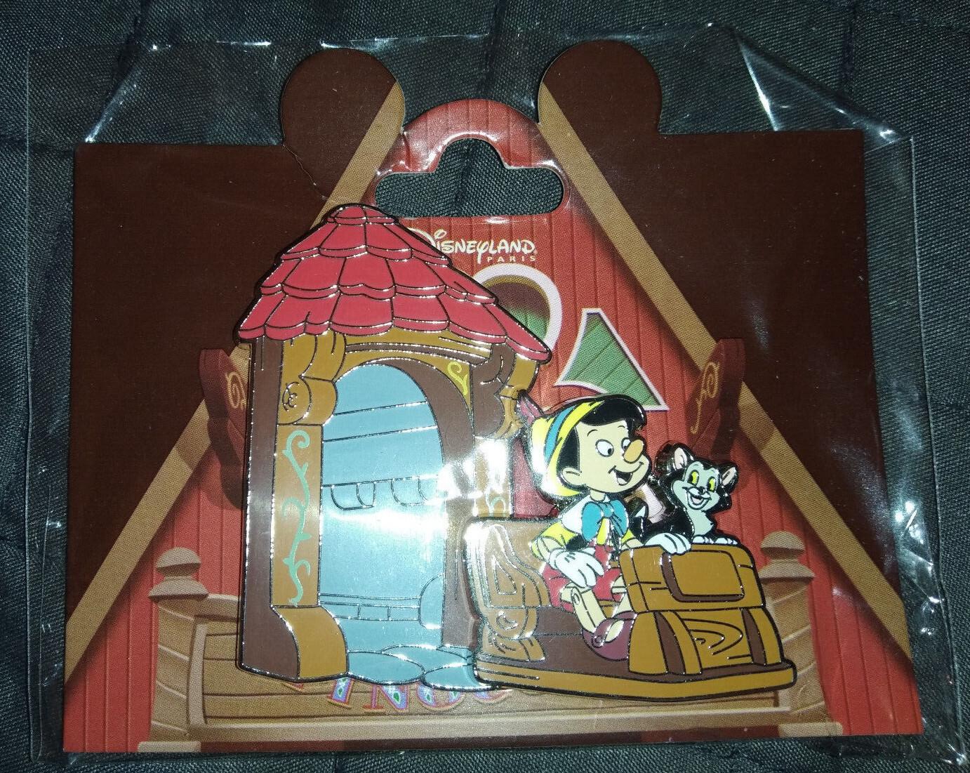 Le Voyage De Pinocchio Attraction Pino Figaro in Wagon Disney Paris Dlp 2022 Pin