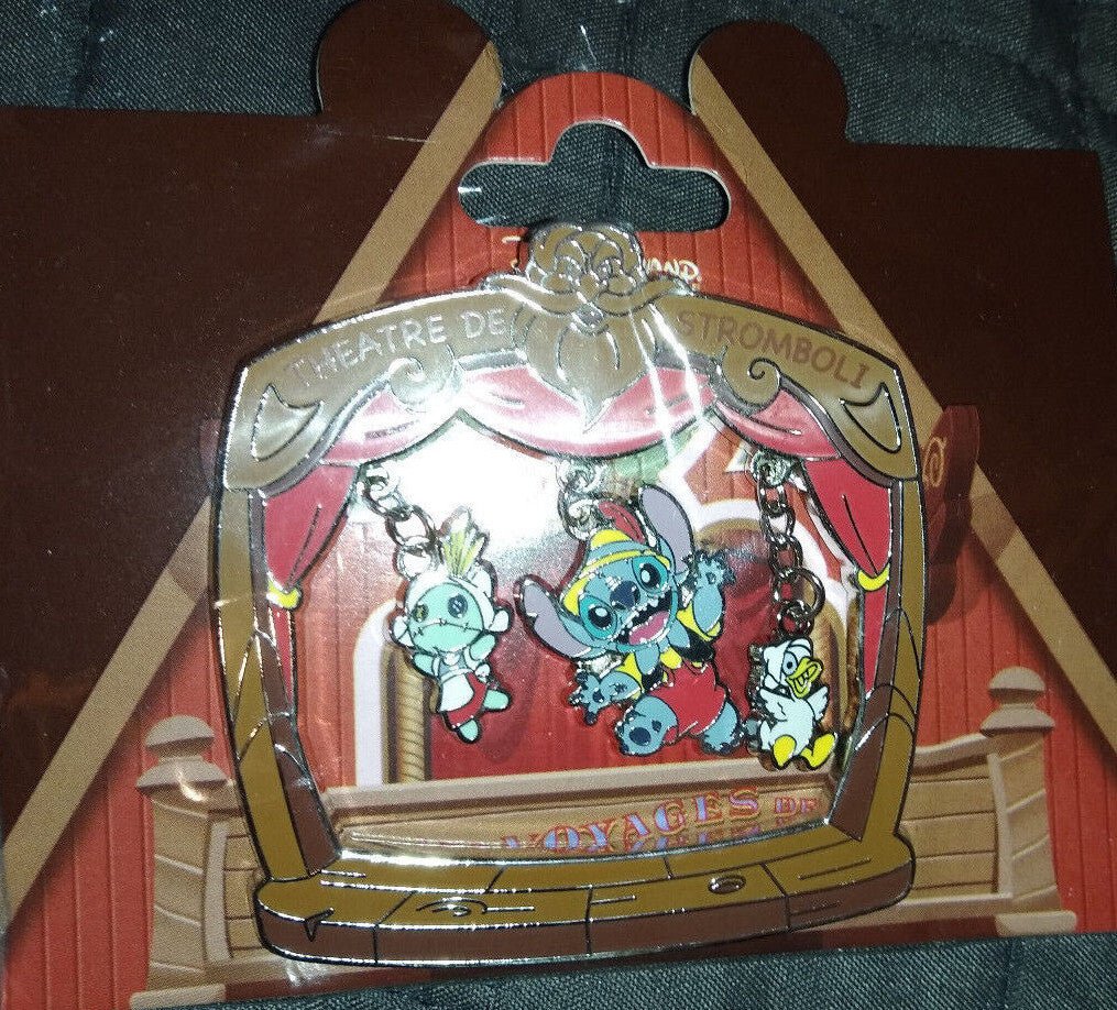 Le Voyage De Pinocchio Attraction Stitch Disney Paris Dlp 2022 Dangle Pin
