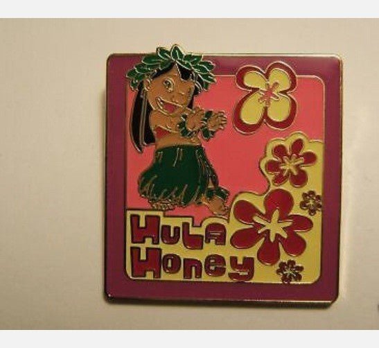 Lilo Hula Honey Cast Member lanyard Series 2 Disney Paris Dlrp Dlp LE 2005 pin