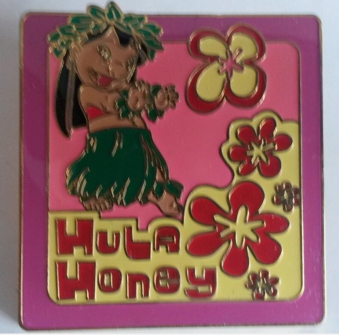 Lilo Hula Honey Cast Member lanyard Series 2 Disney Paris Dlrp Dlp LE 2005 pin