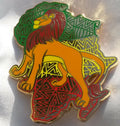 Lion King LE100 fairy - tale - pins African continent in background Rasta color Pin