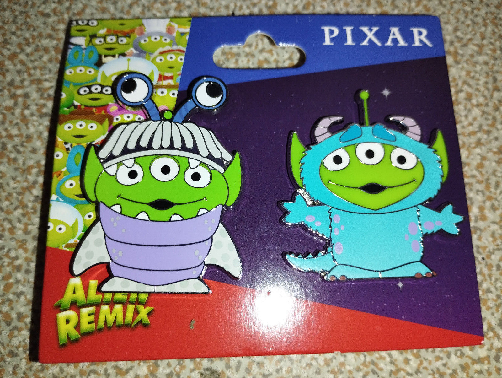 Little Green Men as Boo and Sulley LGM Aliens Monsters Inc. Disney Paris Dlp Pin