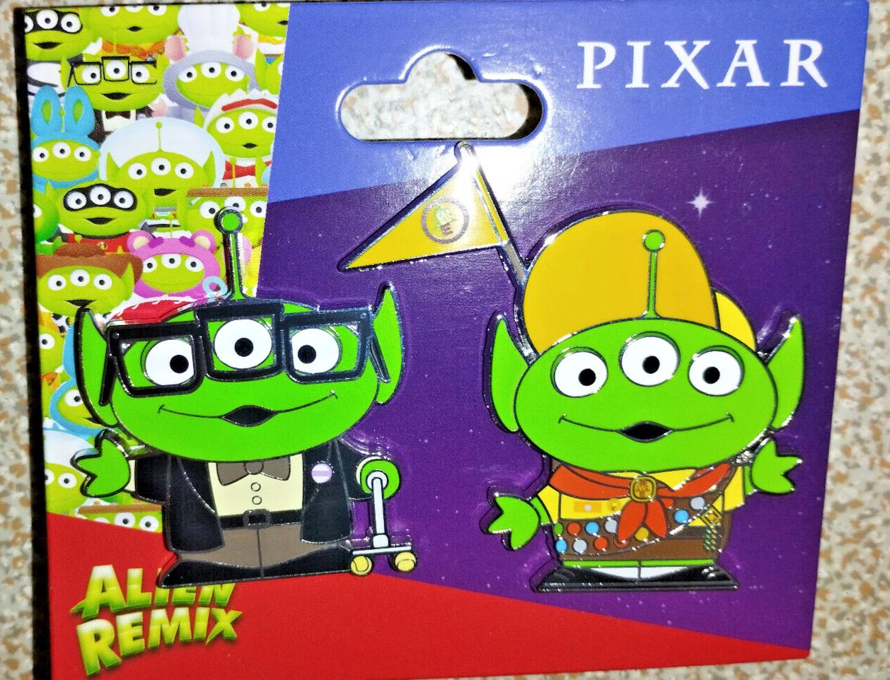 Little Green Men as Carl and Russell LGM Aliens Up Pixar Disney Paris Dlp Pin