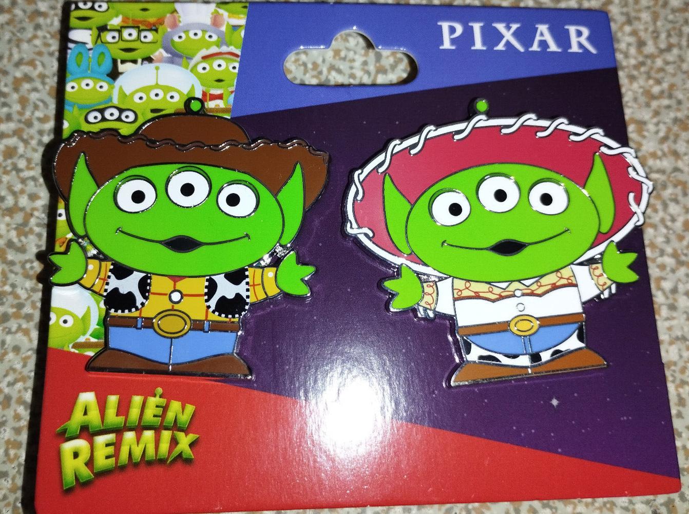 Little Green Men as Jessie and Woody LGM Aliens Pixar Disney Paris Dlp Pin