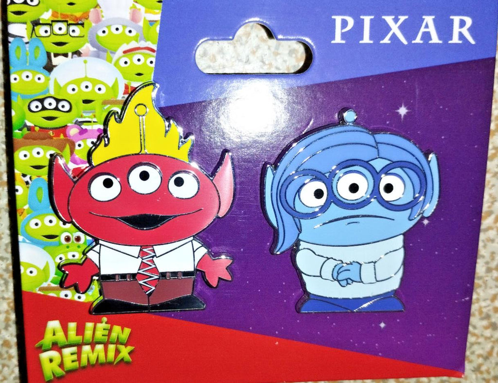 Little Green Men as Sadness Anger LGM Aliens Inside Out Disney L Paris Dlp Pin