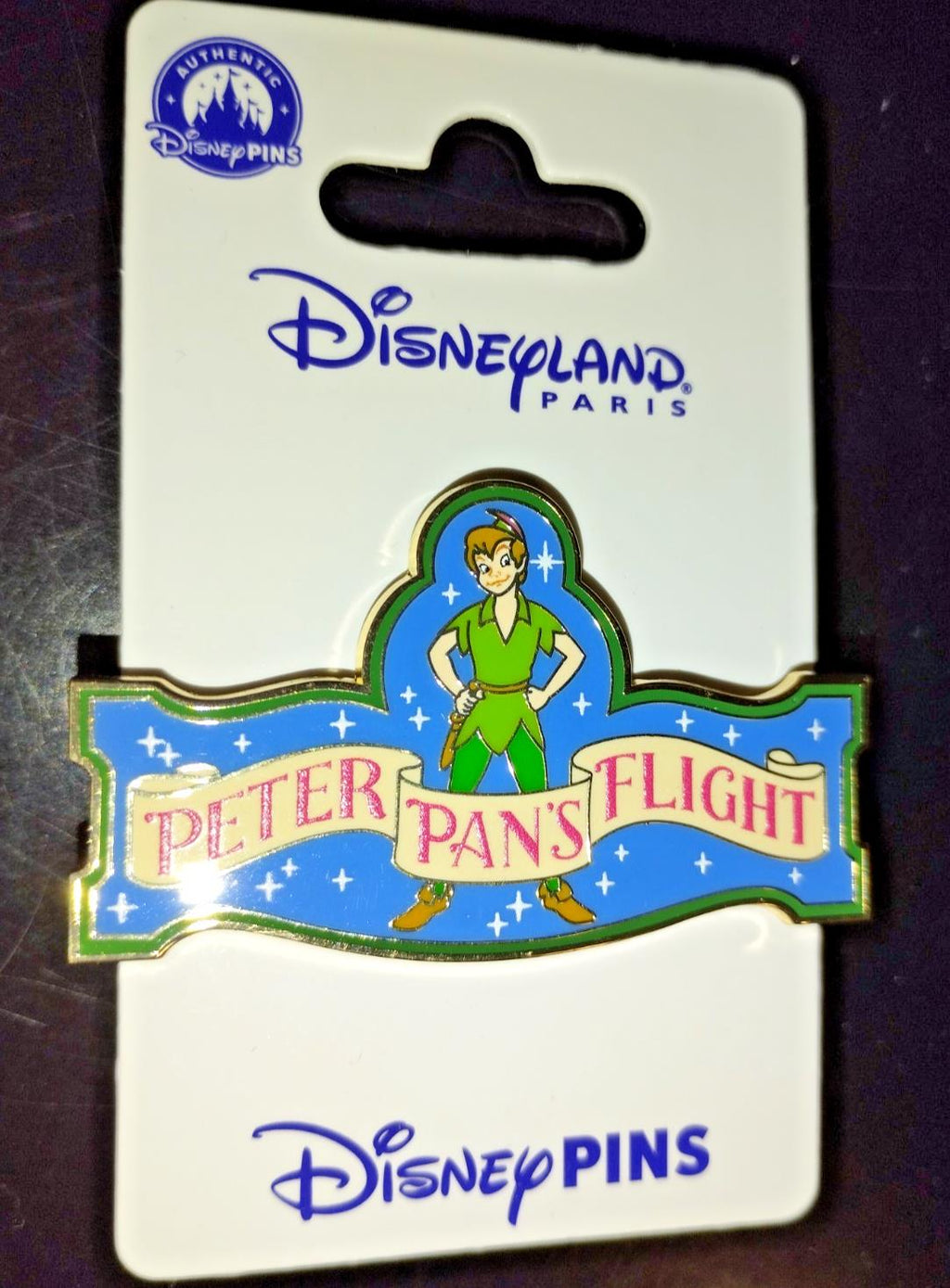 Logo - Peter Pan's Flight Ride Disney Land Paris Dlp June 2025 Pin