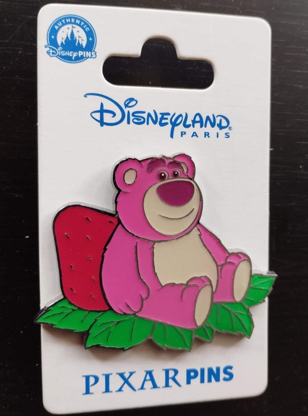 Lotso Bear Leaning Against a Strawberry Pixar Disney L Paris Dlp March 2025 Pin