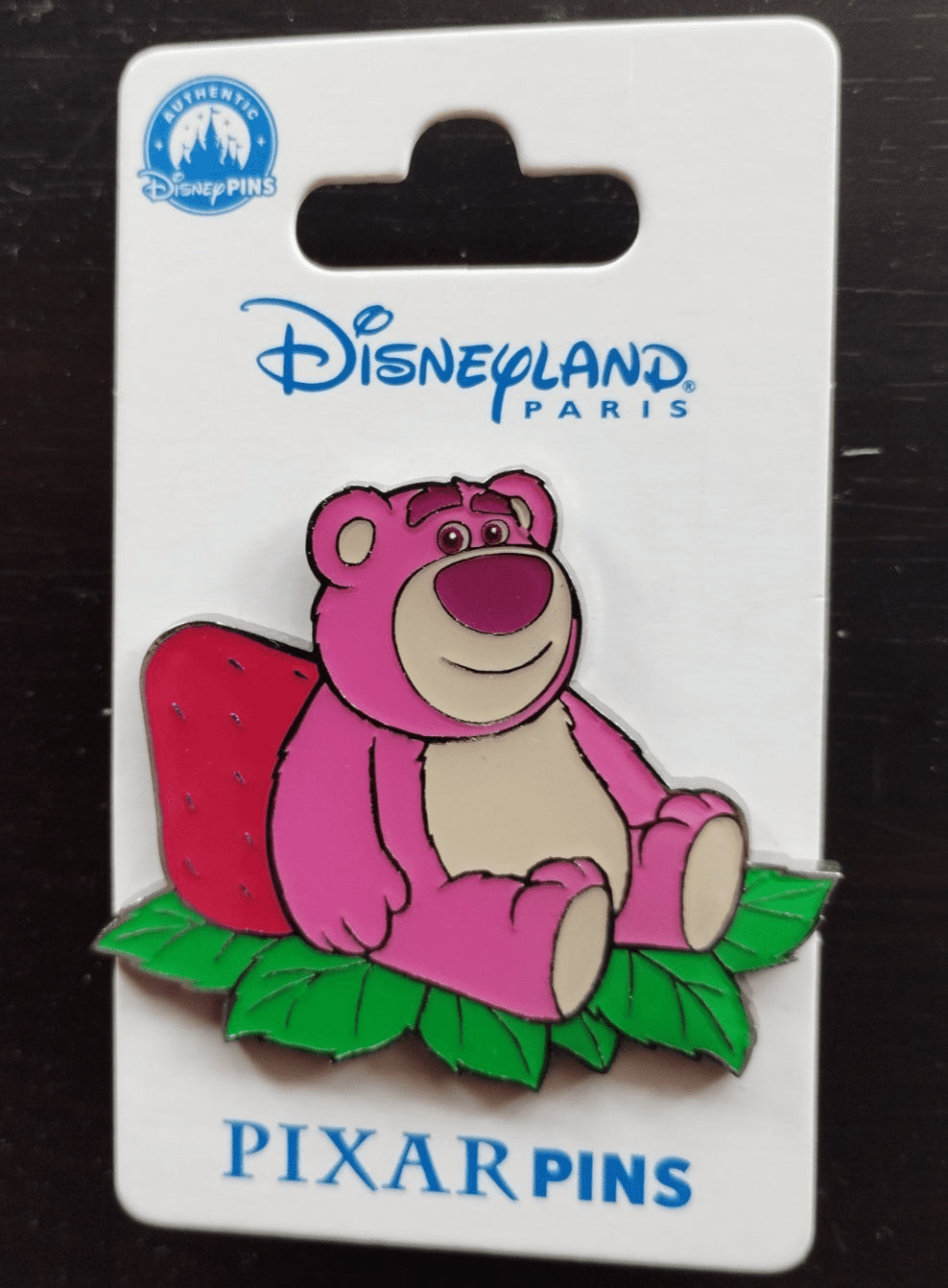 Lotso Bear Leaning Against a Strawberry Pixar Disney L Paris Dlp March 2025 Pin