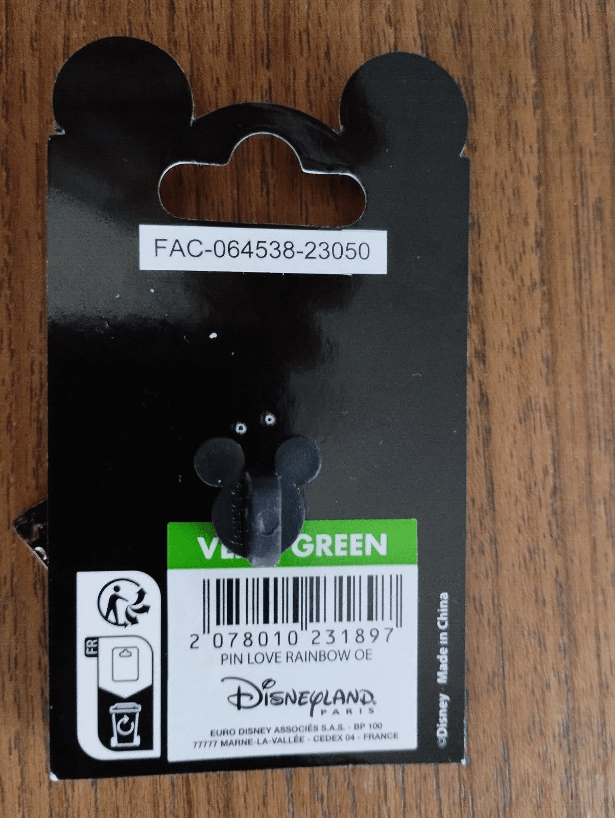 Love ! Mickey Head Rainbow Colours Disney Land Paris Dlp Dlrp June 2023 Pin
