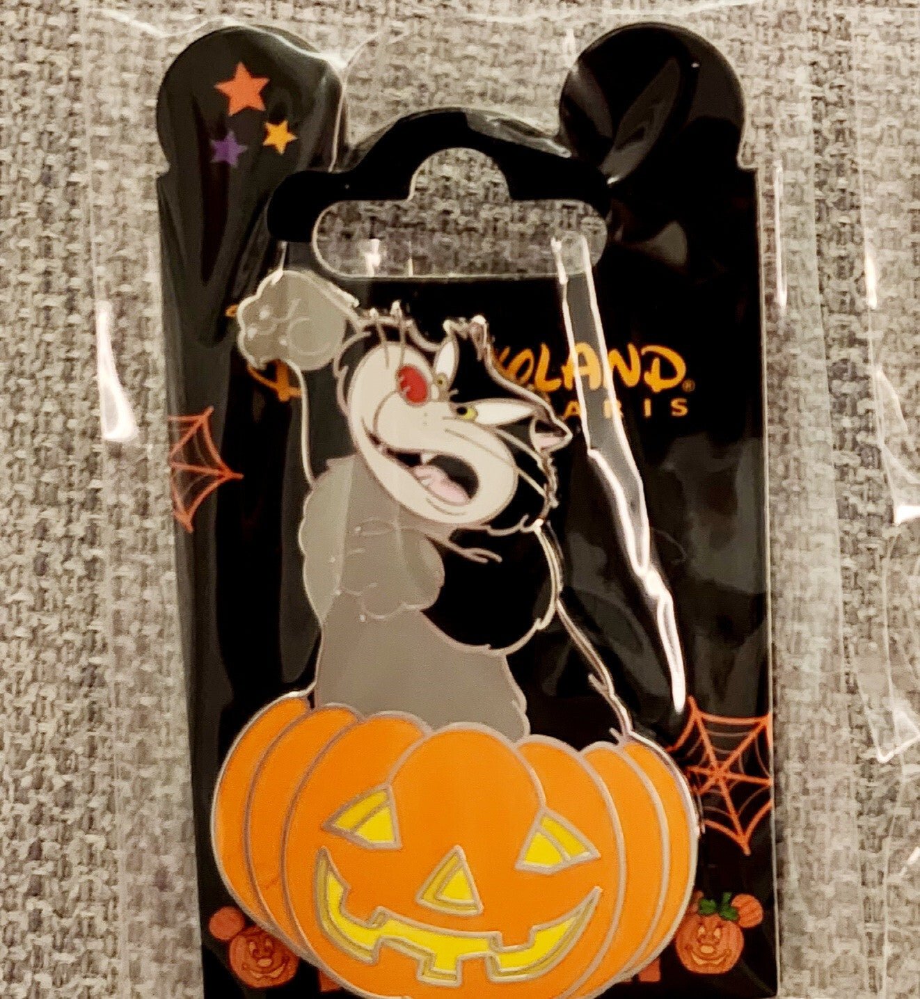 Lucifer Cat Pumpkin Halloween Series Disney Land Paris DLRP DLP Oct 2022 Pin