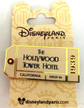 Luggage Tag Hollywood Tower Hotel Series Disney Land Paris Dlrp Dlp 2023 Pin