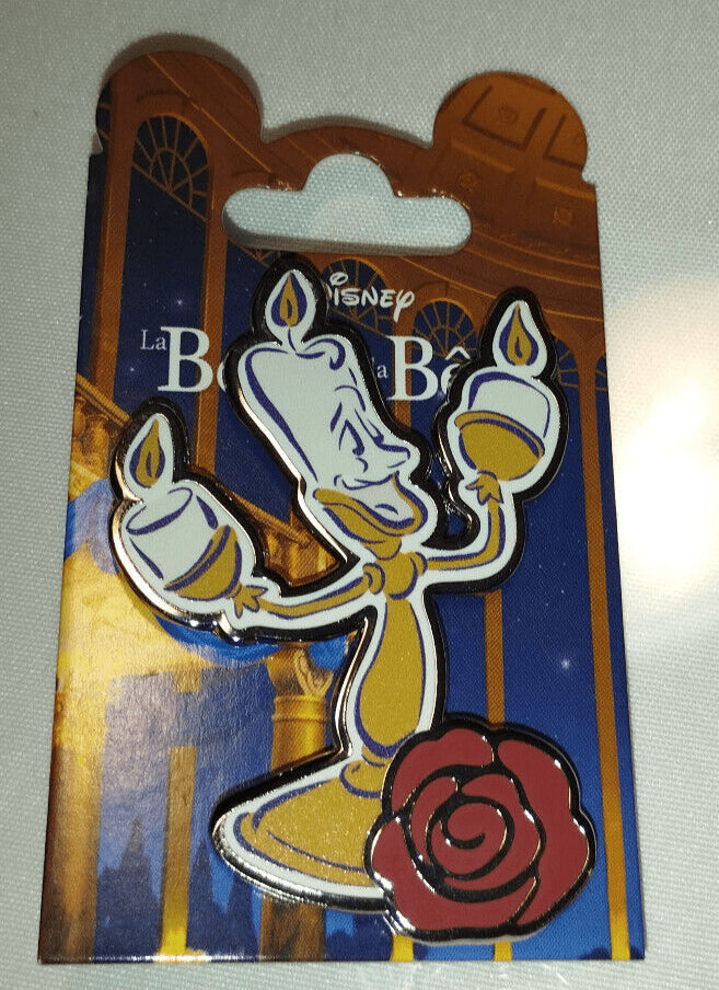 Lumiere - Rose Beauty & the Beast Disney Land Paris Dlp 08 2024 Pin