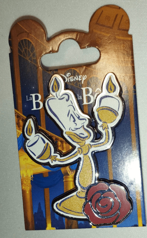 Lumiere - Rose Beauty & the Beast Disney Land Paris Dlp 08 2024 Pin