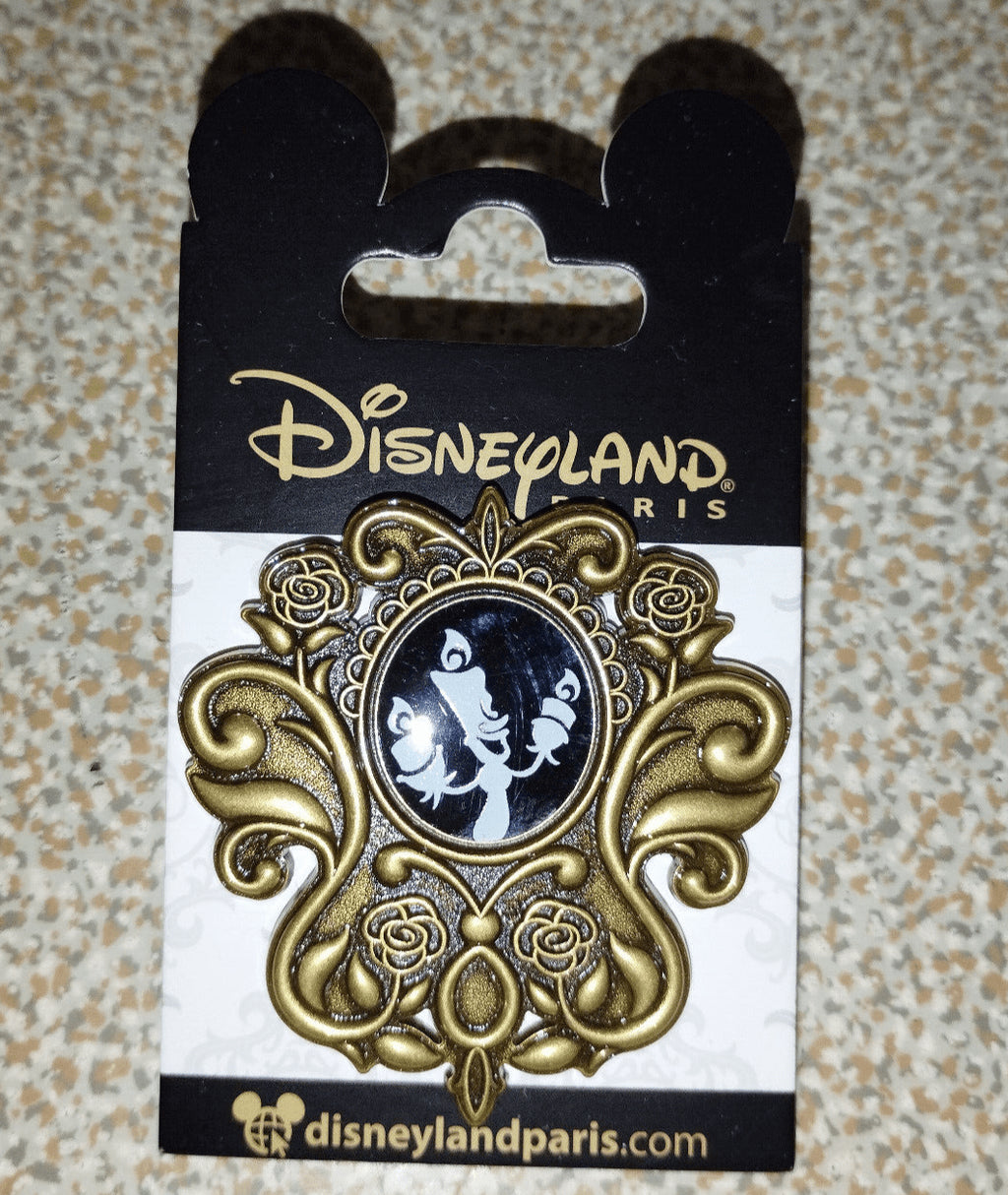 Lumiere Silhouette Filigree Frame Beauty & Beast Disney Paris Dlp May 2024 Pin
