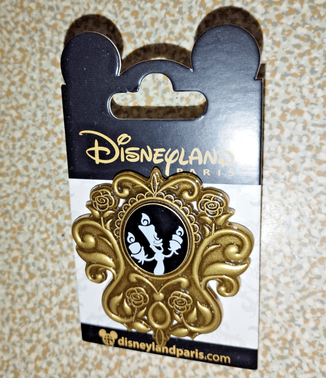 Lumiere Silhouette Filigree Frame Beauty & Beast Disney Paris Dlp May 2024 Pin