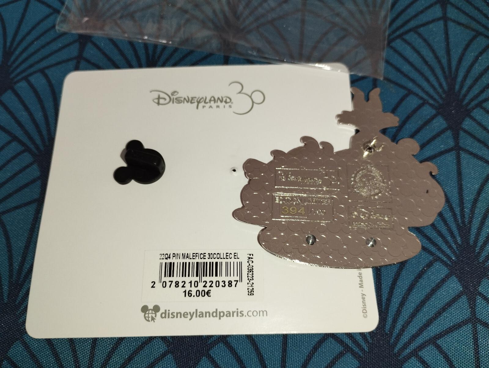 Maleficent Fantasyland 30 Years of Magic Disney Paris LE 700 Dlp 2022 Pin