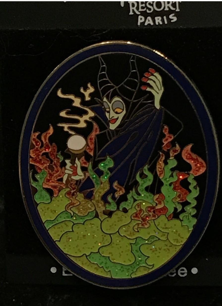 Maleficent Halloween 2003 Disney Land Paris LE Dlrp Evil Fire Glitter Dlp pin