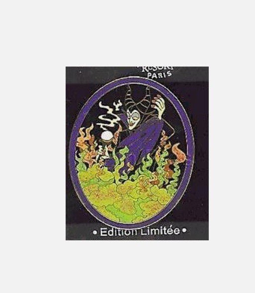 Maleficent Halloween 2003 Disney Land Paris LE Dlrp Evil Fire Glitter Dlp pin