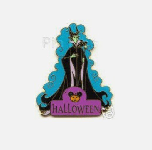 Maleficent Halloween 2003 Disney Paris Jack - O - Lantern Pumpkin Ear LE Dlrp pin