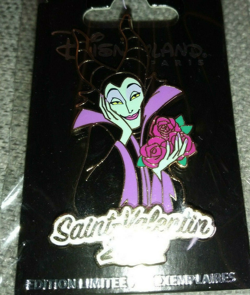 Maleficent St Valentin Valentine 2022 Disney Land Paris LE 700 Dlp Dangle Pin