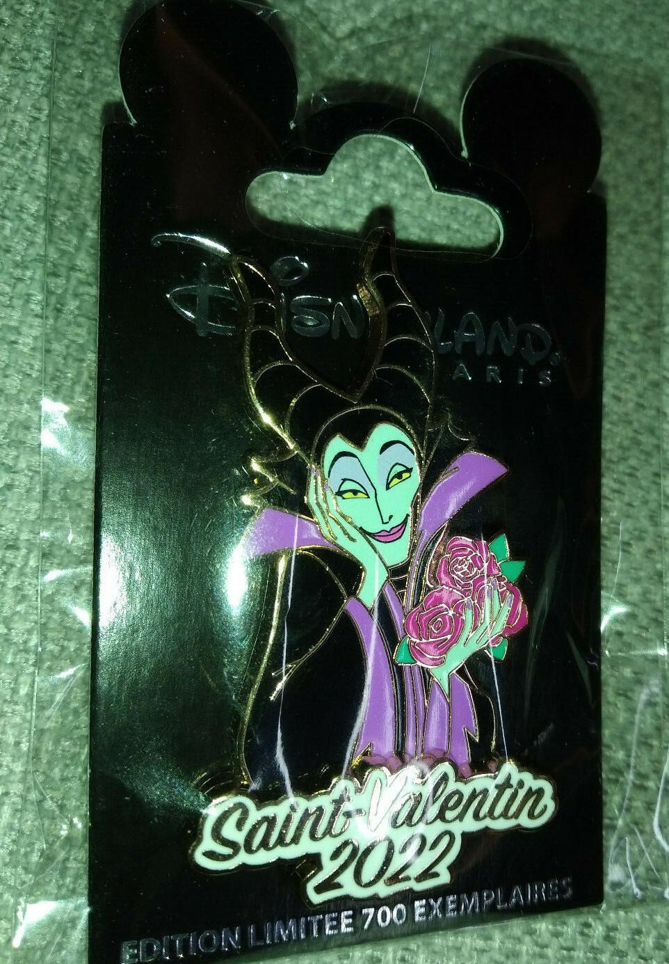 Maleficent St Valentin Valentine 2022 Disney Land Paris LE 700 Dlp Dangle Pin