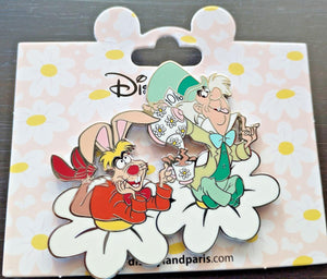 三月ウサギ マッドハッター ティーカップ デイジー ディズニーランドパリ DLP 2024 ピン