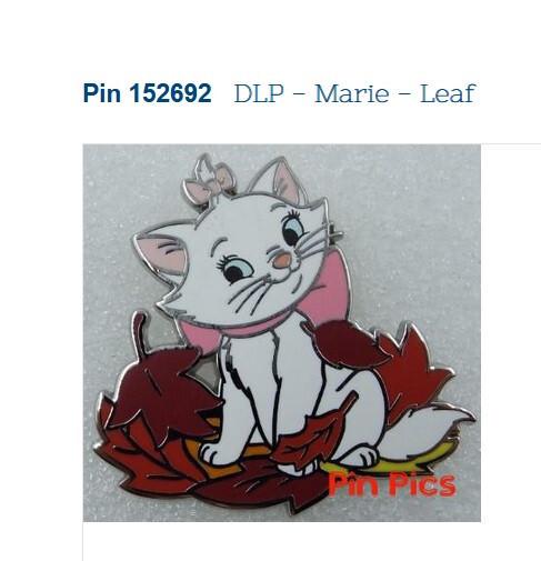 Marie Aristocats Winter Leaves Leaf Series Disney Land Paris DLP Nov 2022 Pin