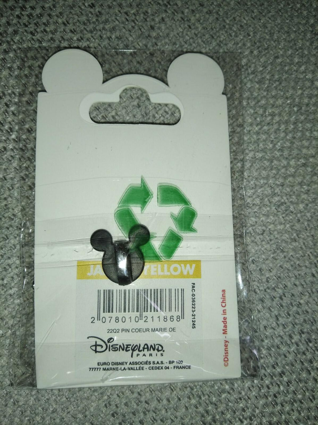 Marie in Heart Valentine Series Disney Land Paris Dlp Dlrp 2022 Glitter Pin