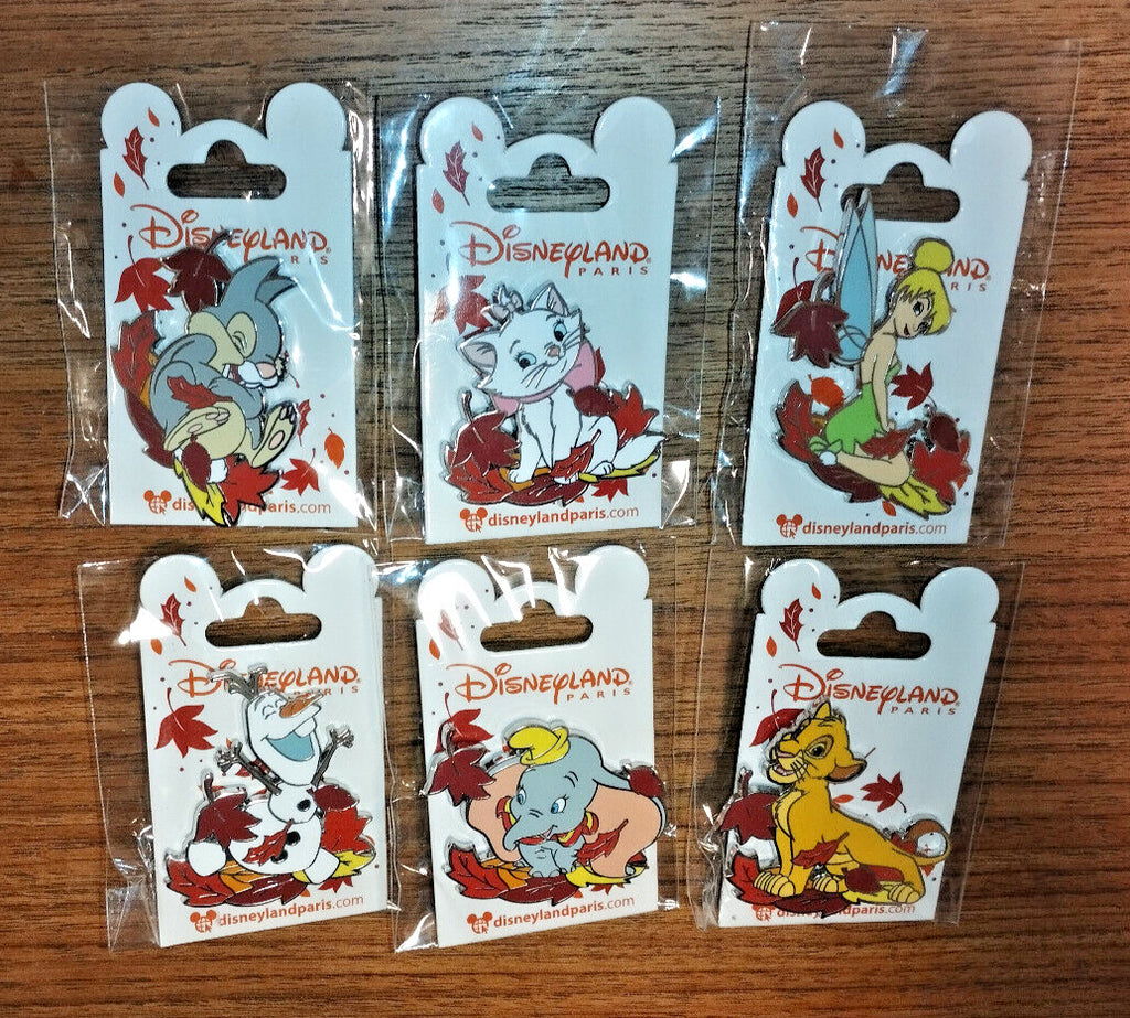 Marie Simba Tink Winter Leaves Leaf Series Disney Land Paris DLP Nov 2022 6 Pins