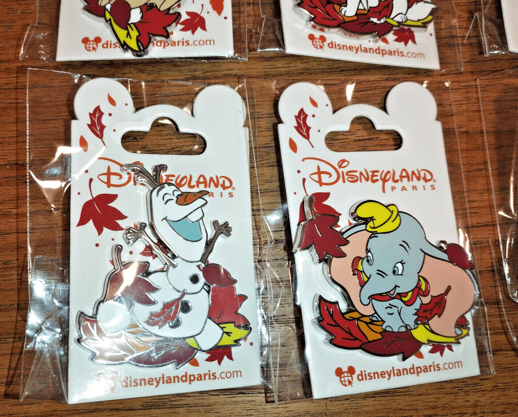 Marie Simba Tink Winter Leaves Leaf Series Disney Land Paris DLP Nov 2022 6 Pins