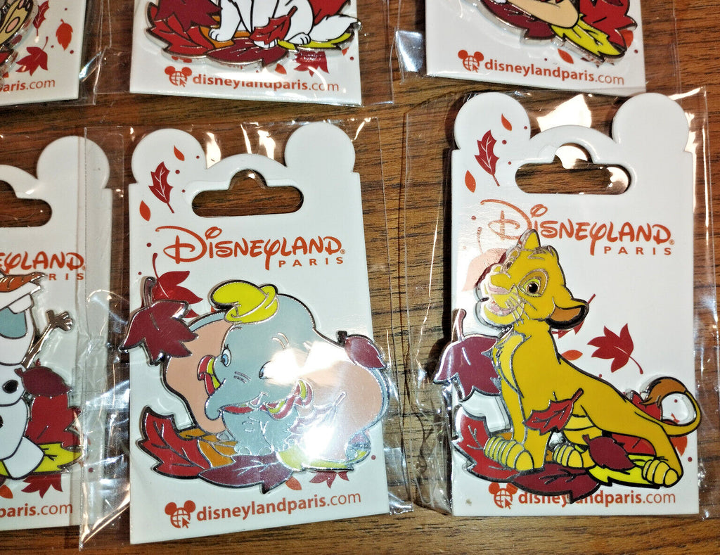 Marie Simba Tink Winter Leaves Leaf Series Disney Land Paris DLP Nov 2022 6 Pins