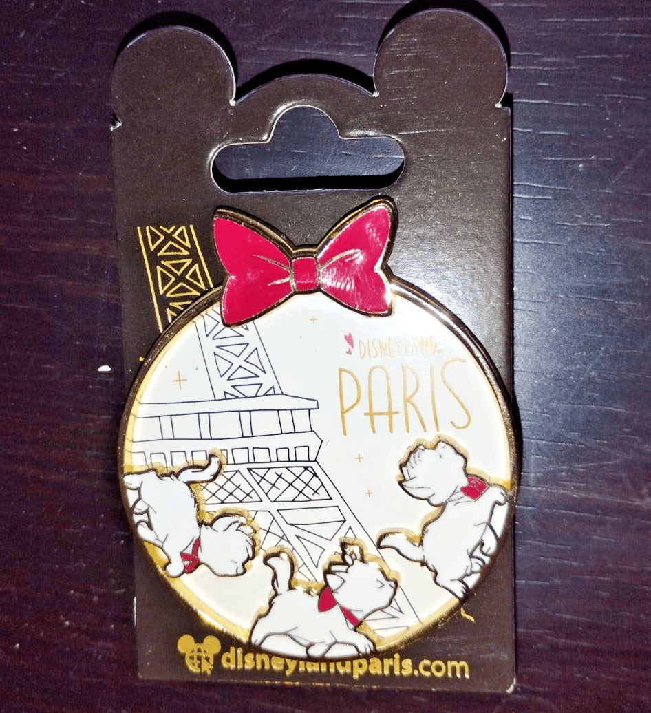 Marie Toulouse Berlioz Aristocats Kitten Eiffel Tower Disney Paris Dlp 2024 Pin
