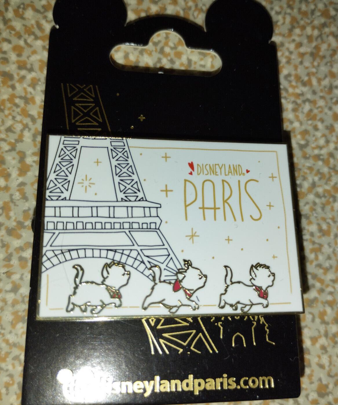 Marie Toulouse Berlioz Aristocats Kittens Eiffel Tower Disney Paris Dlp 2024 Pin